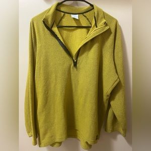 Melanzana Quarter Zip- Men’s L, Gold